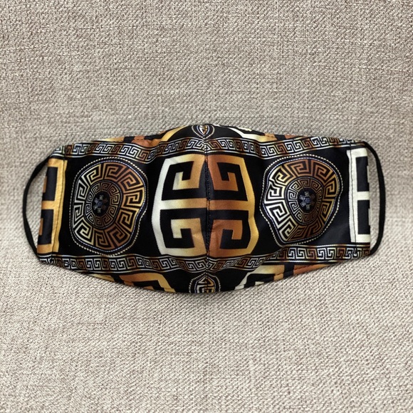 Maze Unisex Washable Face Mask - Black Gold - Picture 2 of 2